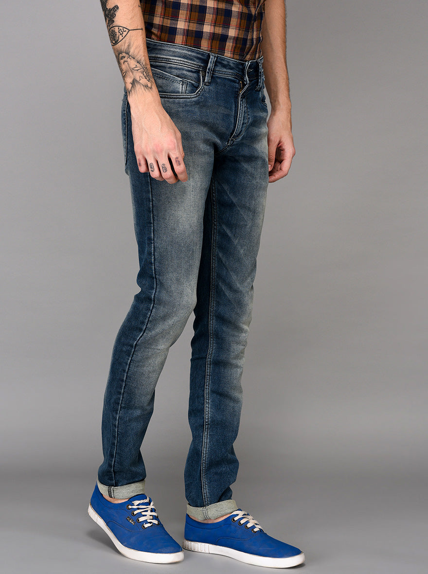 Indigo Blue Slim Fit Jeans | JB Sport