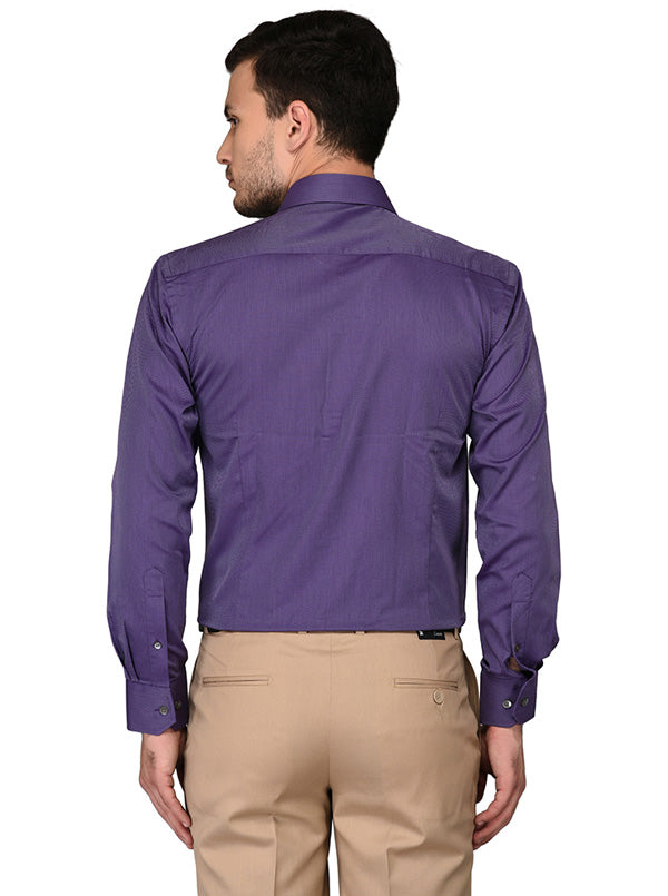 JadeBlue Purple Regular Fit Formal Shirt