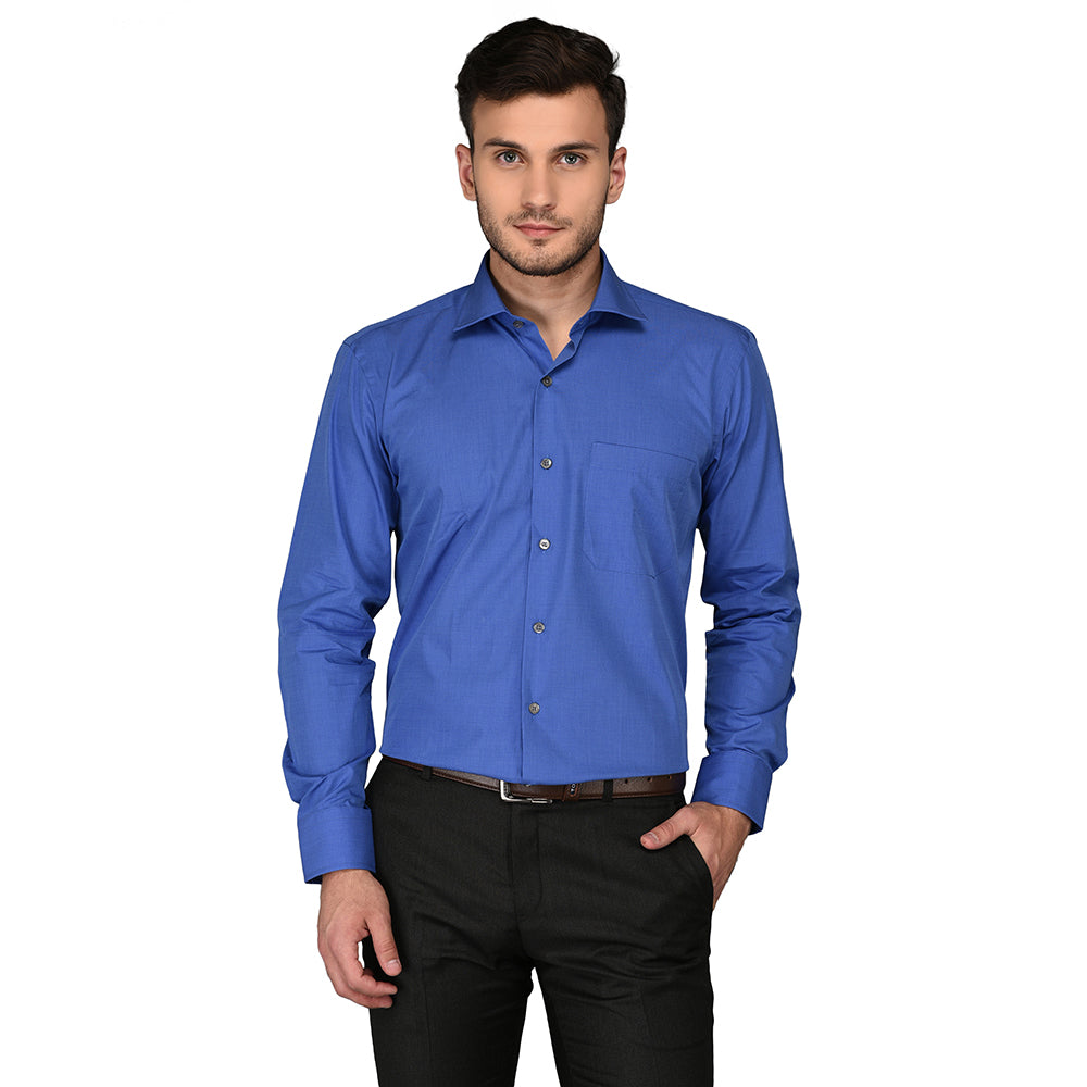 JadeBlue Blue Regular Fit Formal Shirt