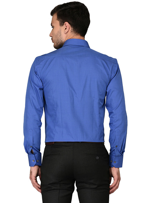 JadeBlue Blue Regular Fit Formal Shirt