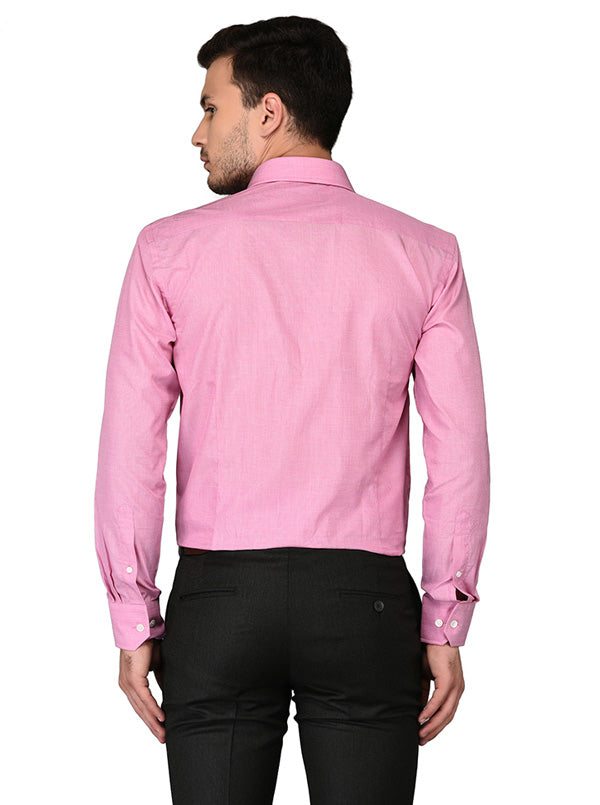 JadeBlue Light Pink Regular Fit Formal Shirt