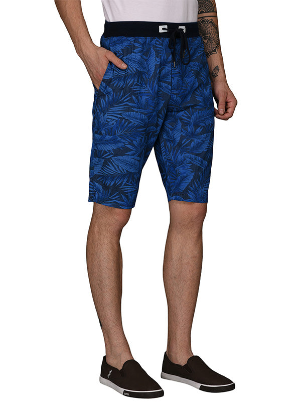 JadeBlue Blue Printed Shorts