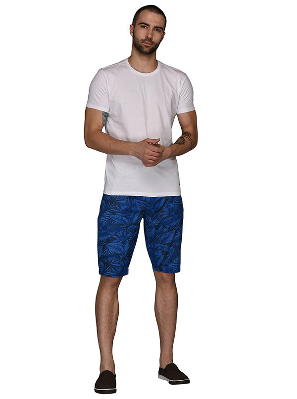 JadeBlue Blue Printed Shorts