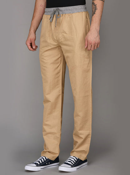 JadeBlue Khaki Solid Paijama