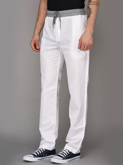 JadeBlue White Solid Paijama