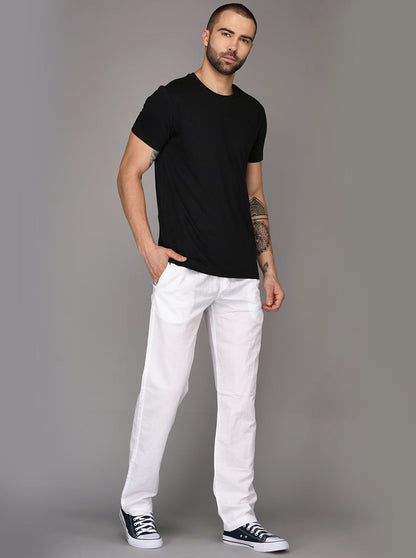 JadeBlue White Solid Paijama