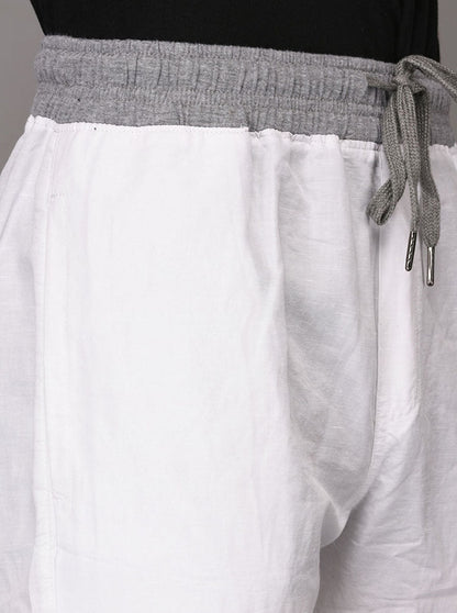 JadeBlue White Solid Paijama