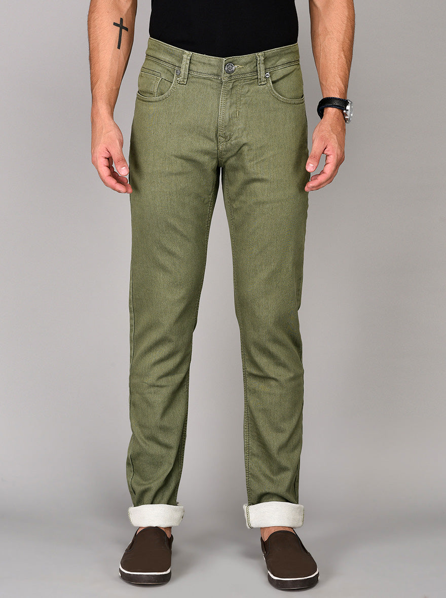 Green Slim Fit Jeans | JB Sport