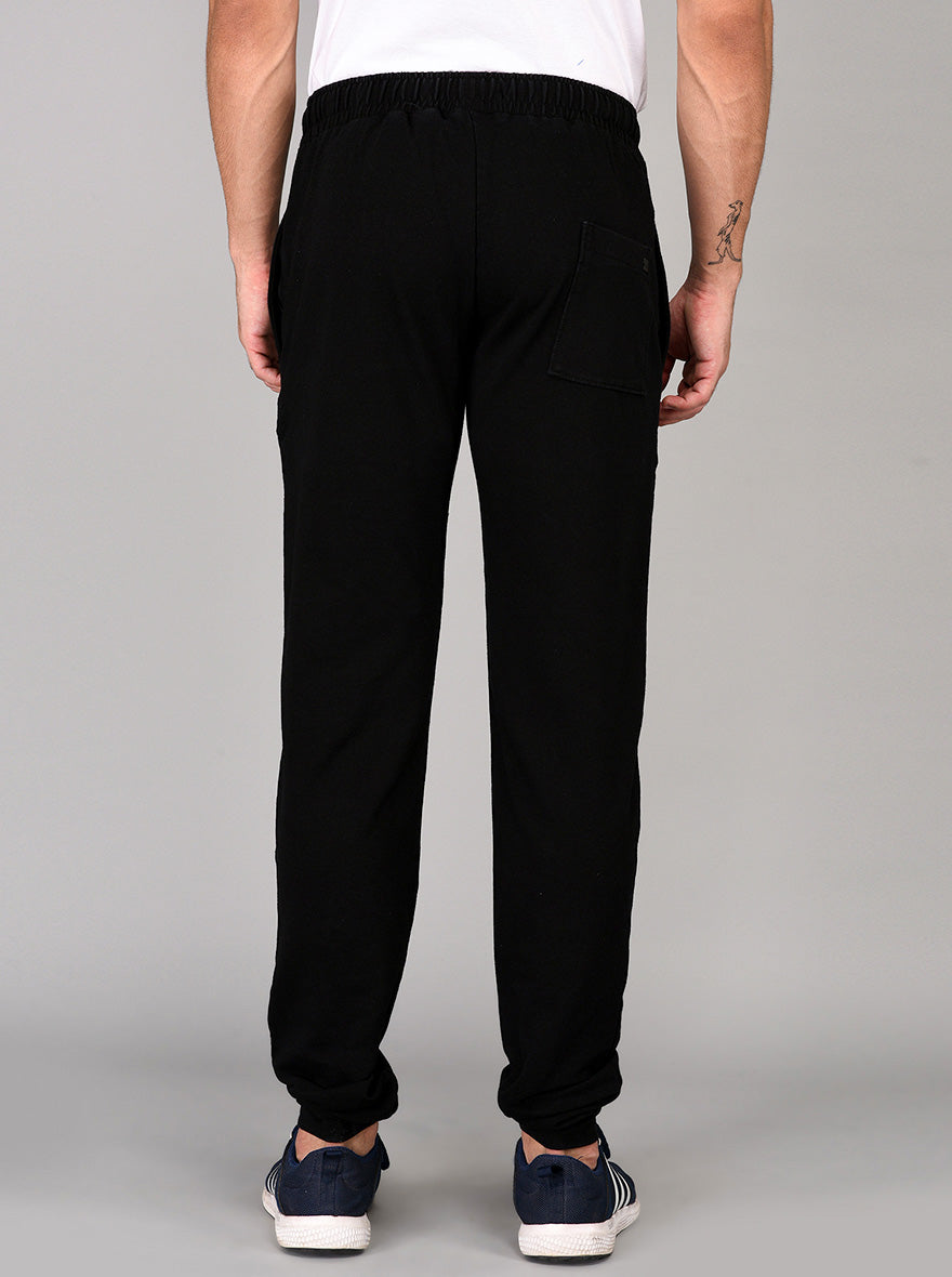 JadeBlue Black Regular Fit Track Pants