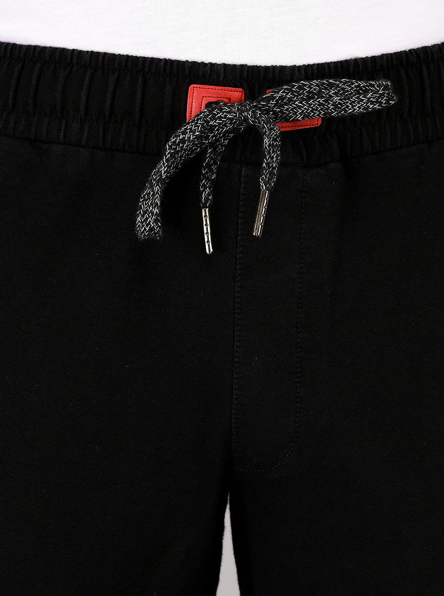 JadeBlue Black Regular Fit Track Pants