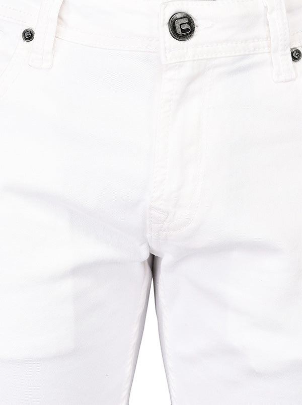 Greenfibre White Slim Fit Jeans