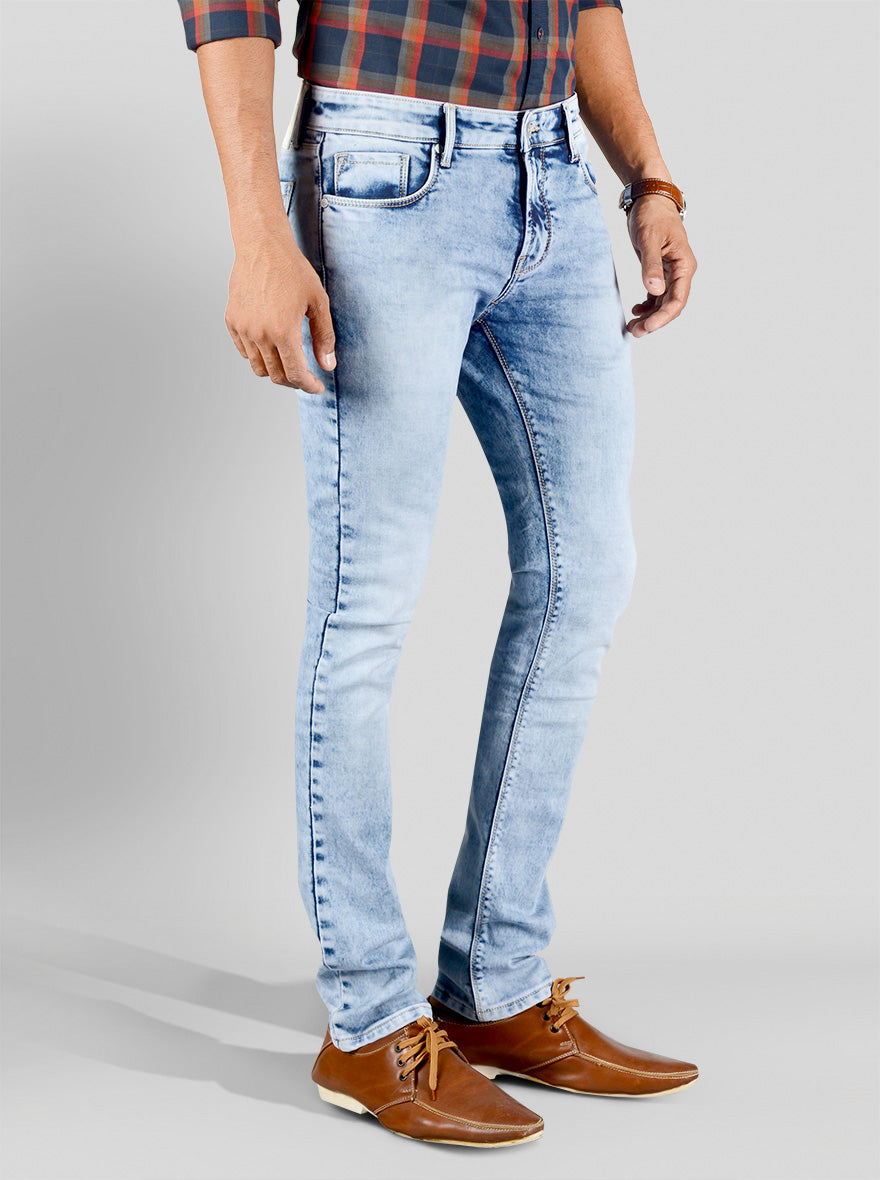 Light Blue Straight Fit Jeans | JB Sport