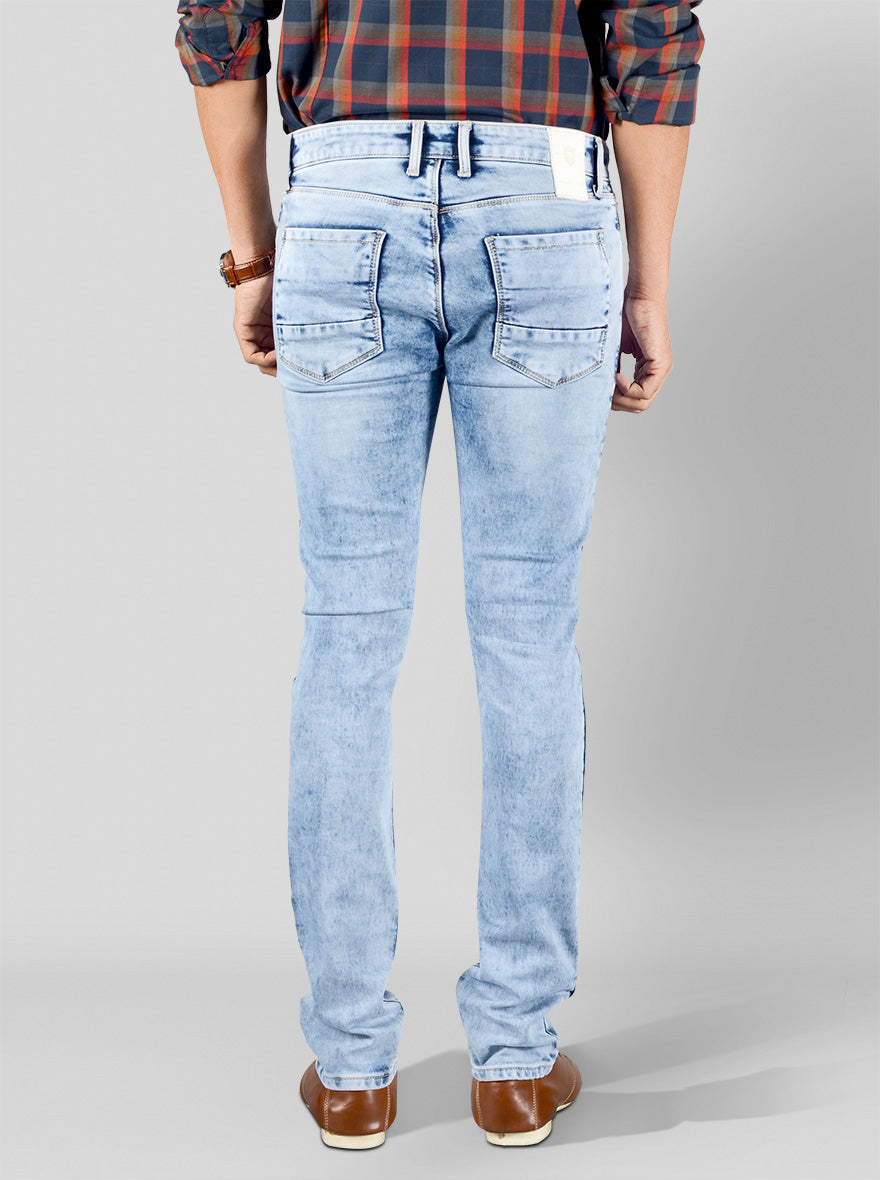 Light Blue Straight Fit Jeans | JB Sport