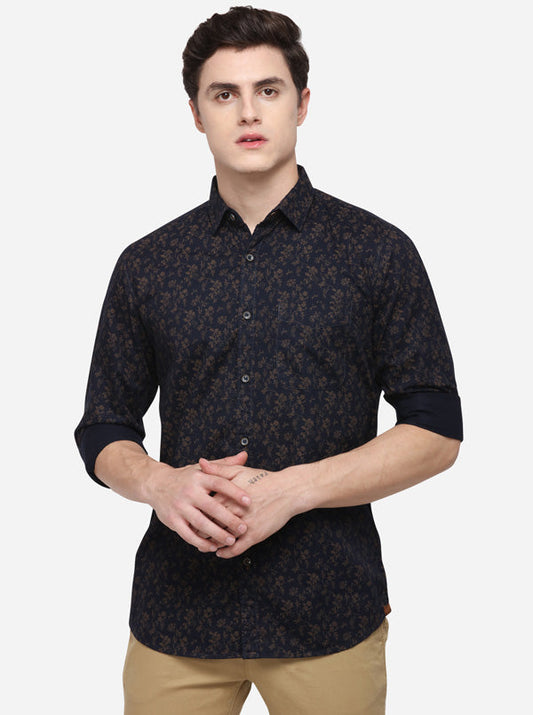 Eclipse Printed Slim Fit Casual Shirt | JB Sport