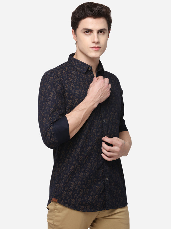 Eclipse Printed Slim Fit Casual Shirt | JB Sport