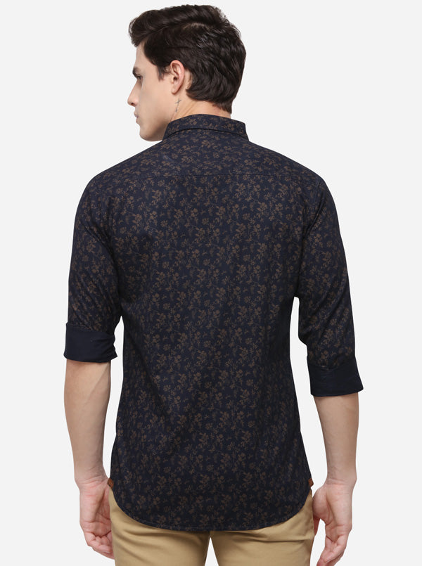 Eclipse Printed Slim Fit Casual Shirt | JB Sport