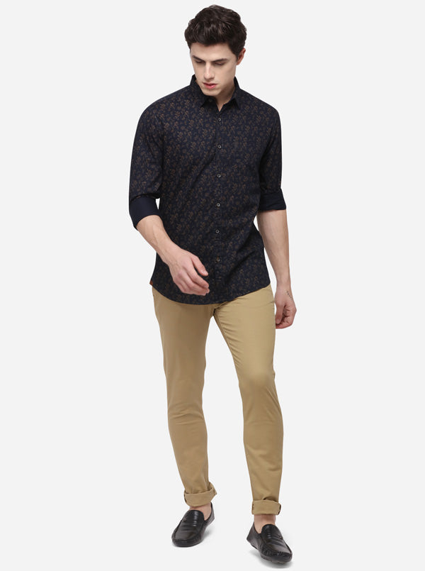 Eclipse Printed Slim Fit Casual Shirt | JB Sport