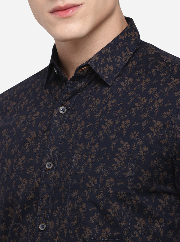 Eclipse Printed Slim Fit Casual Shirt | JB Sport