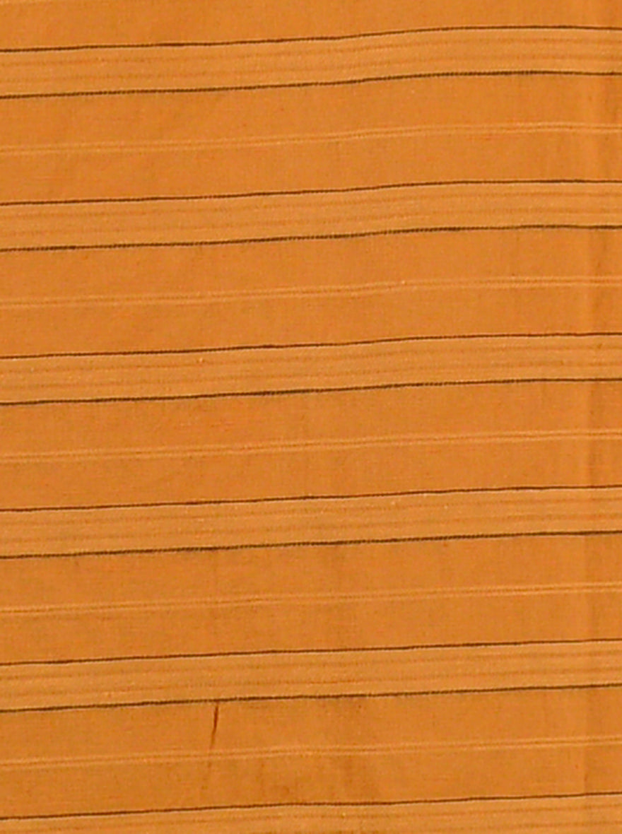 Orange Striped Slim Fit Casual Shirt | Greenfibre