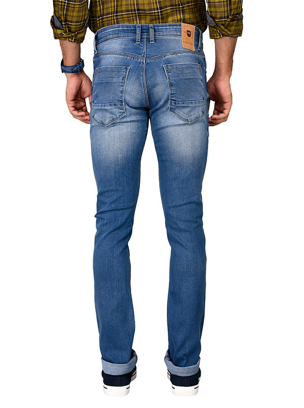 Bright Blue Straight Fit Jeans | JB Sport