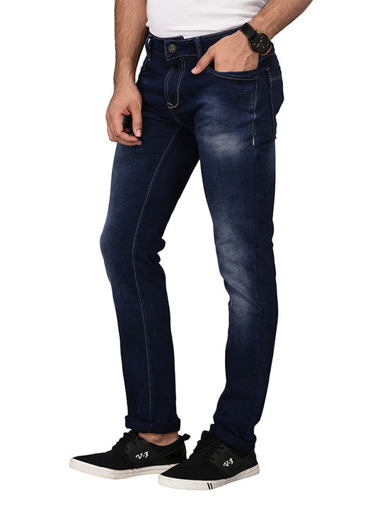 Greenfibre Navy Blue Slim Fit Jeans