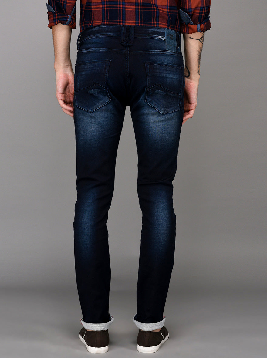 Dark Blue Slim Fit Jeans | JB Sport