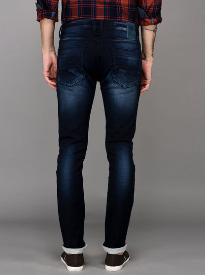 Dark Blue Slim Fit Jeans | JB Sport