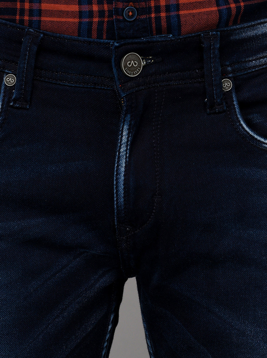 Dark Blue Slim Fit Jeans | JB Sport