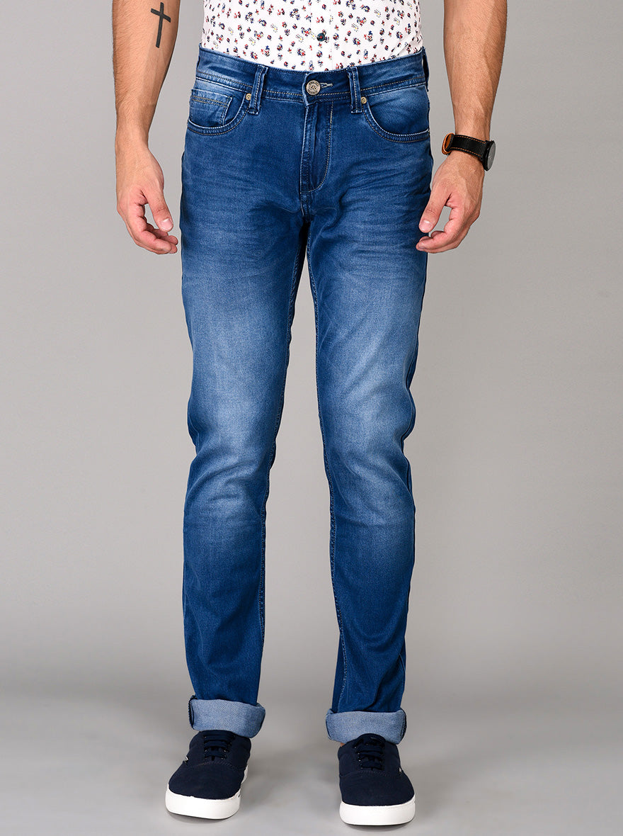 Nautical Blue Slim Fit Jeans | JB Sport