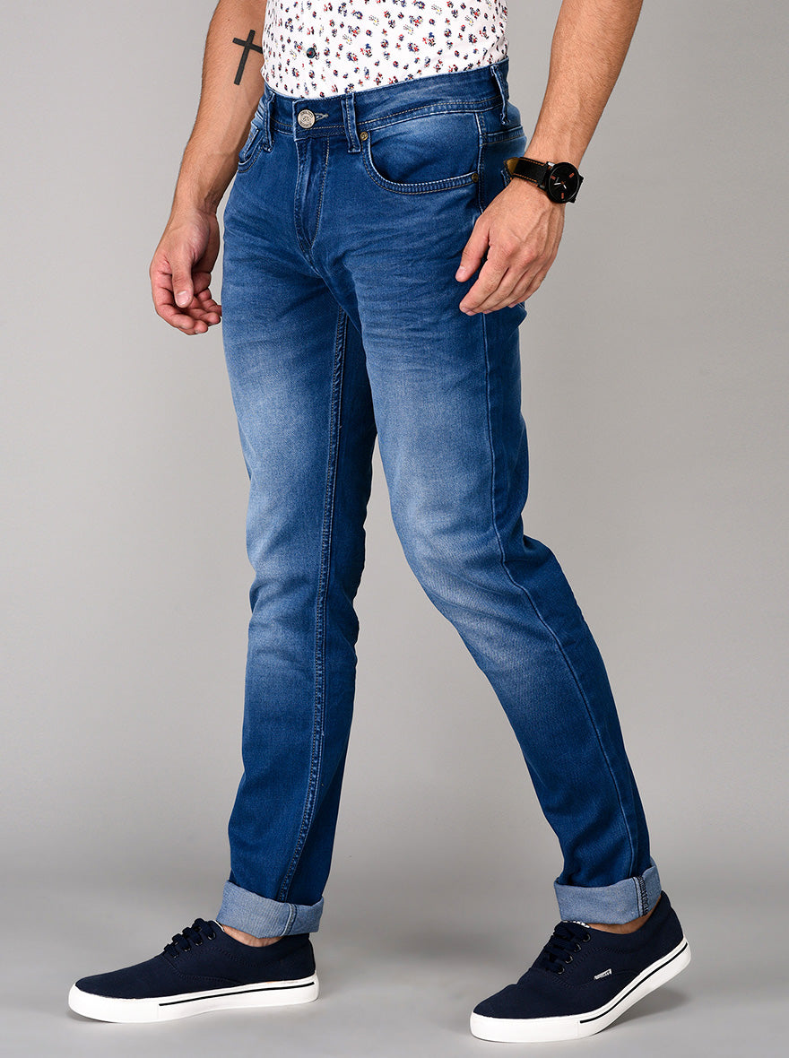 Nautical Blue Slim Fit Jeans | JB Sport