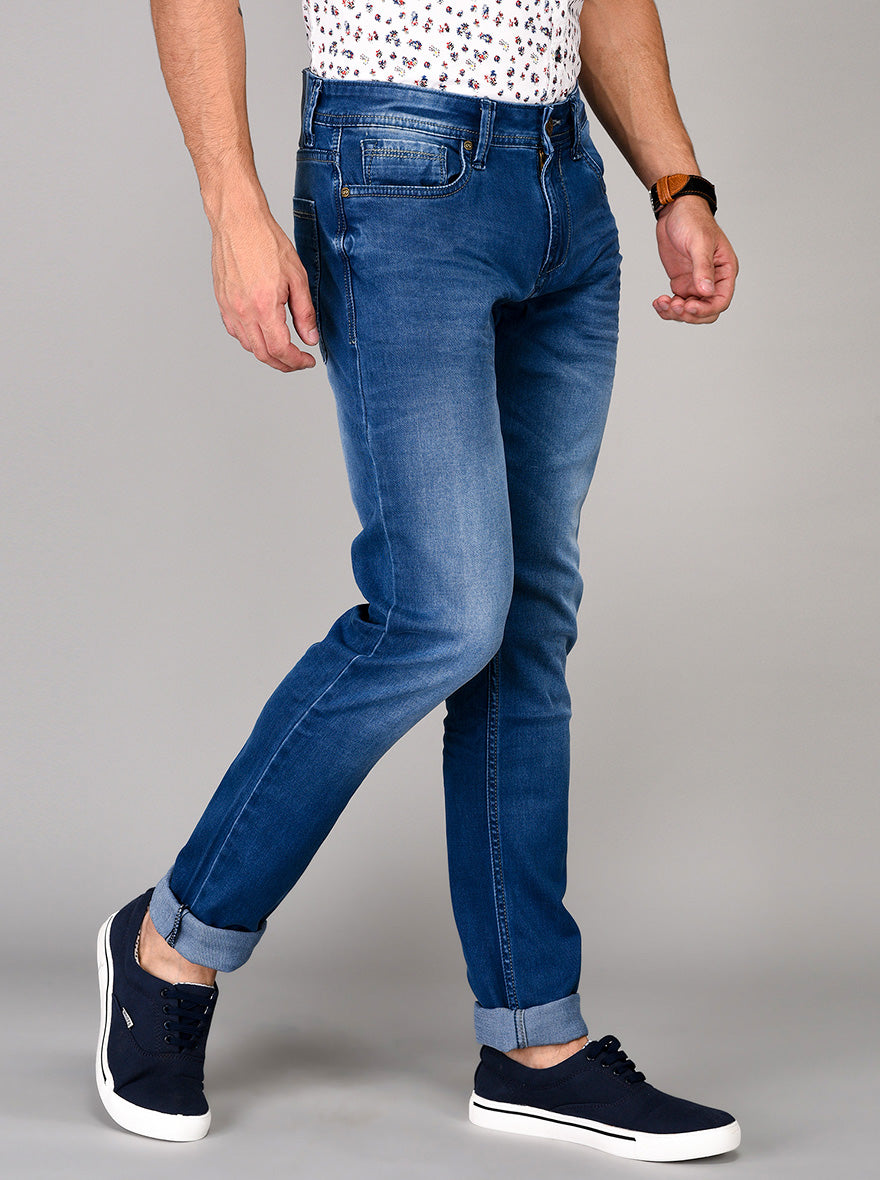 Nautical Blue Slim Fit Jeans | JB Sport