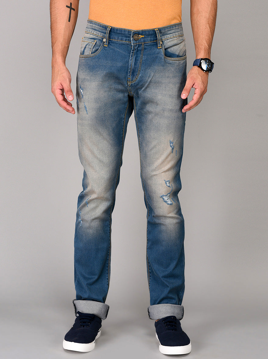 Sterling Blue Straight Fit Jeans | JB Sport