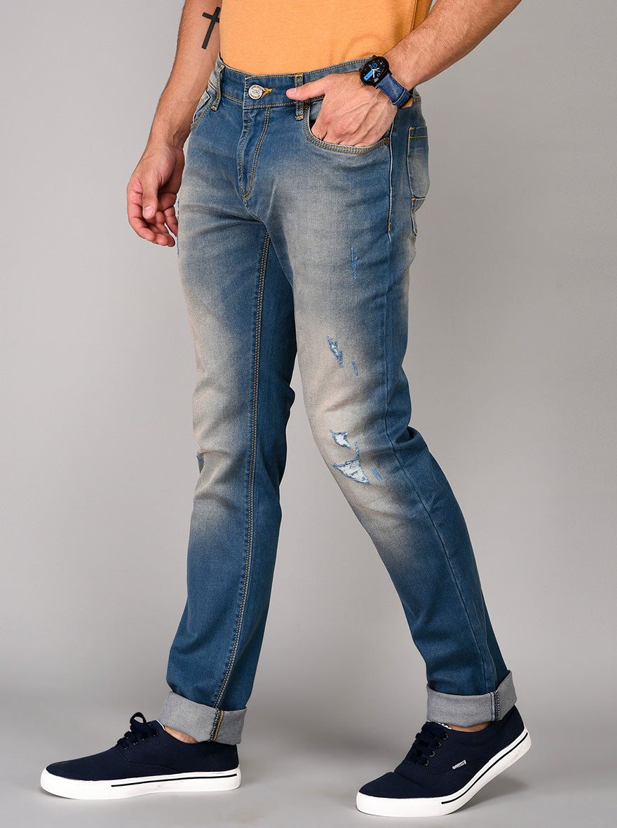 Sterling Blue Straight Fit Jeans | JB Sport