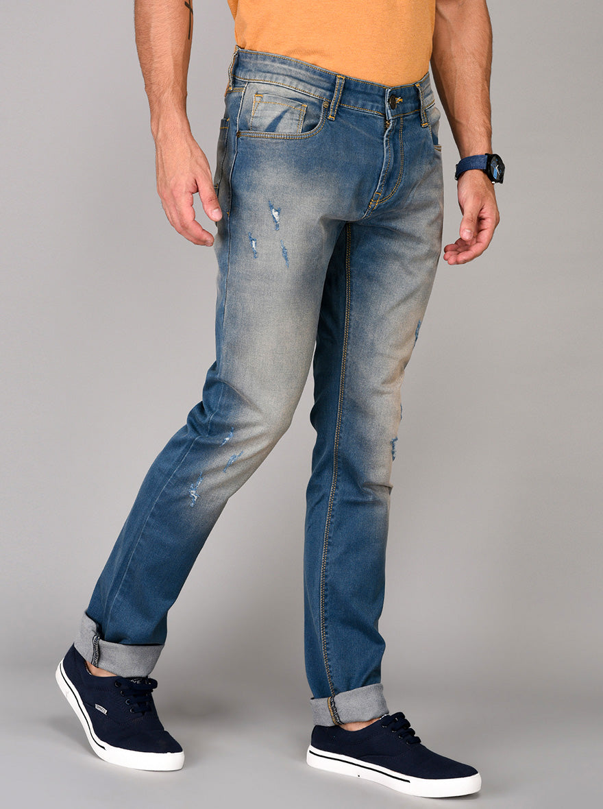 Sterling Blue Straight Fit Jeans | JB Sport