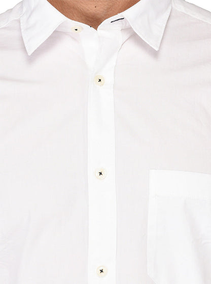 Greenfibre White Regular Fit Casual Shirt