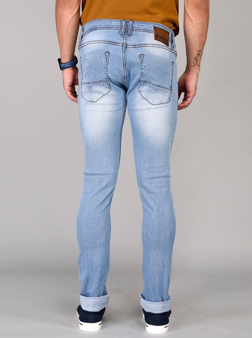 Greenfibre Sky Blue Slim Fit Jeans