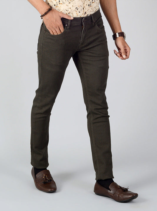 Pirate Black Solid Slim Fit Jeans | Greenfibre