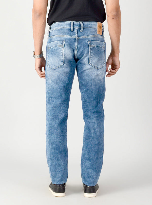 Blue Washed Slim Fit Jeans | JB Sport