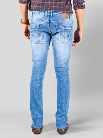 Mediterranian Blue Slim Fit Jeans | Greenfibre