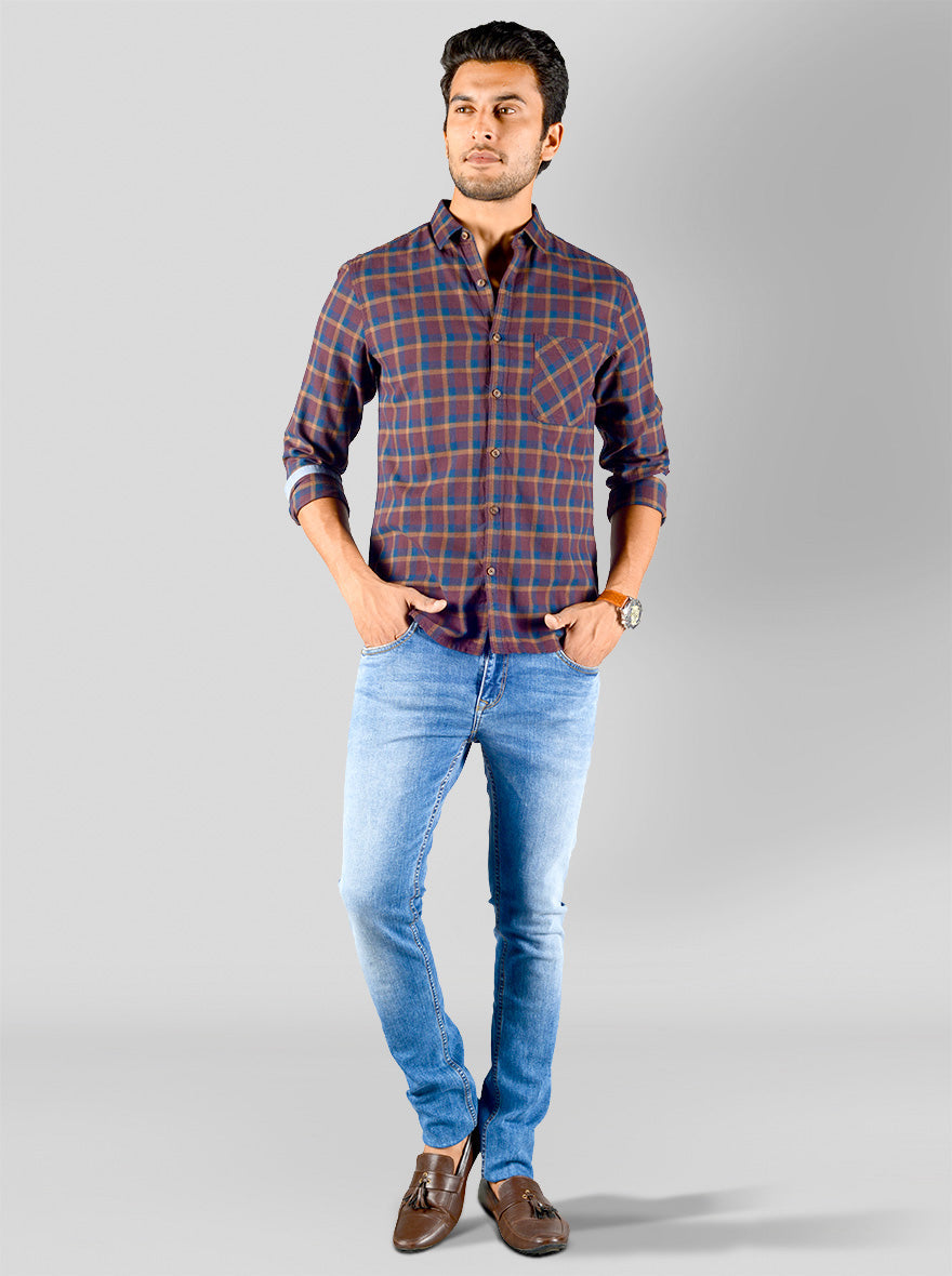 Mediterranian Blue Slim Fit Jeans | Greenfibre