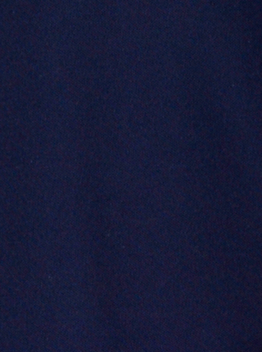 Navy Blue Solid Slim Fit Polo T-shirt | Greenfibre