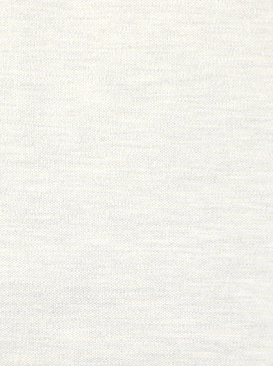 Off White Solid Slim Fit Polo T-shirt | Greenfibre