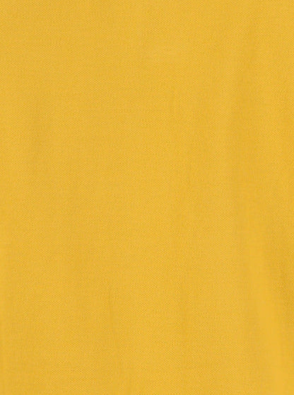 Yellow Solid Slim Fit Polo T-Shirt | JB Sport