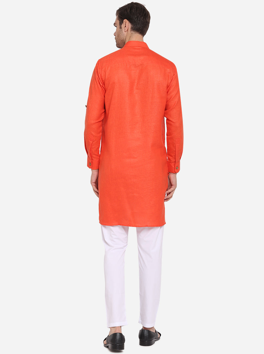 Orange Kurta | Azania