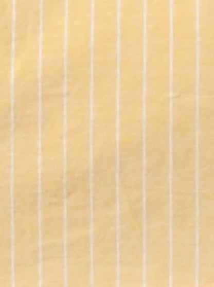 Corn Yellow Striped Slim Fit Casual Shirt | JB Sport
