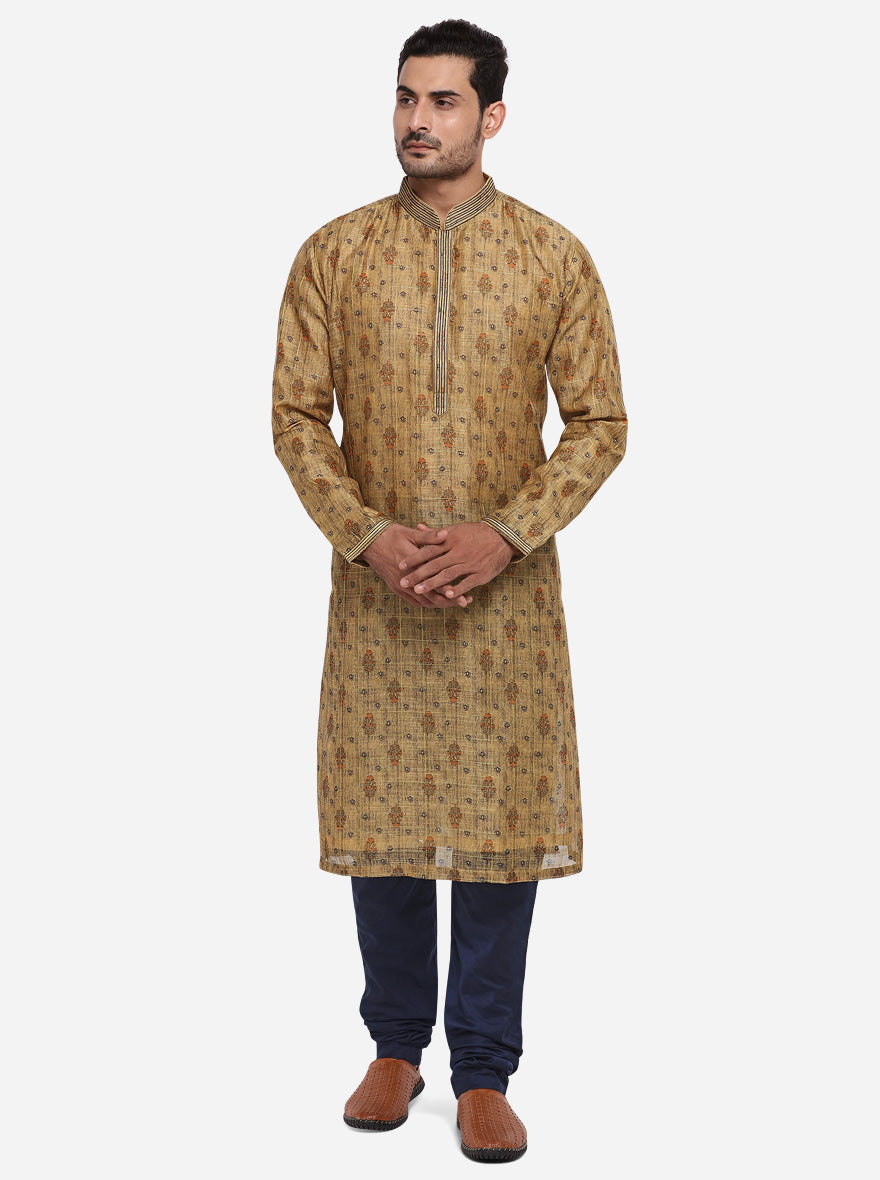 Khaki Kurta Set | Azania