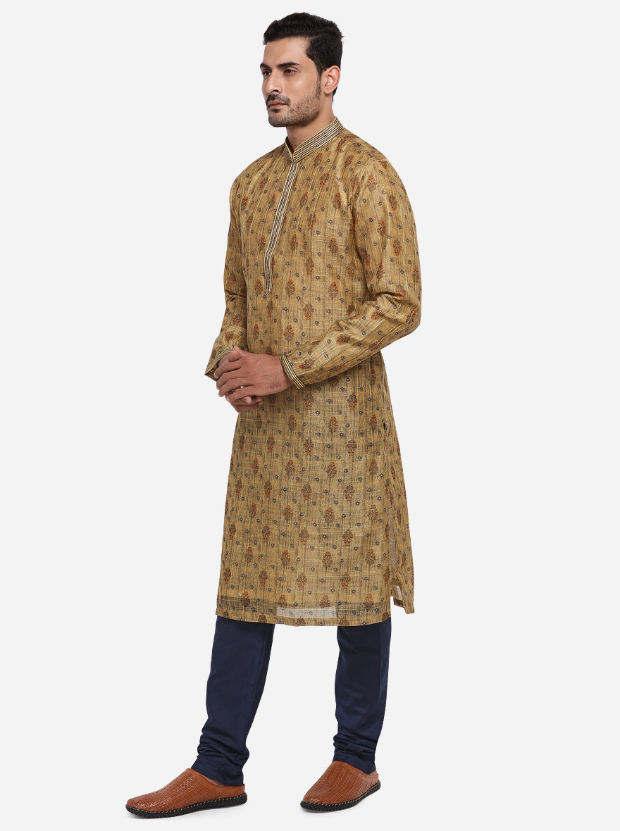 Khaki Kurta Set | Azania