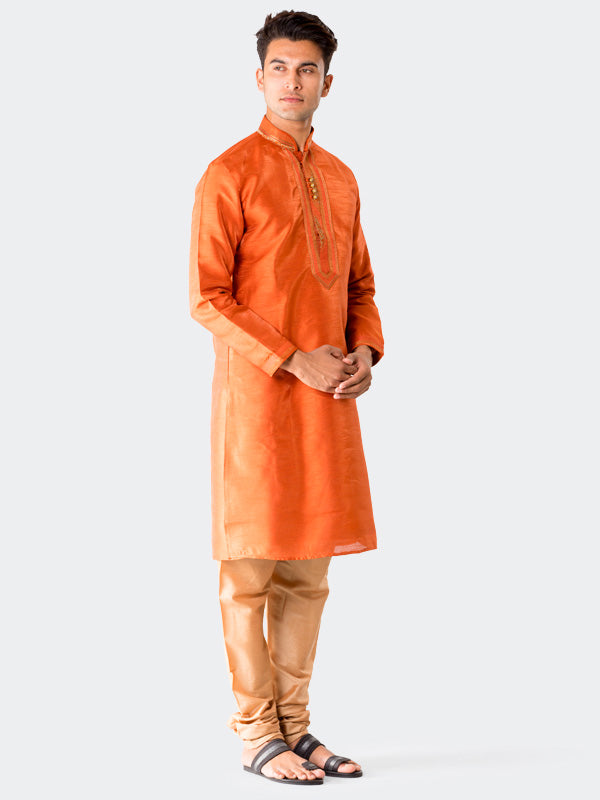 Rust Orange Kurta Set