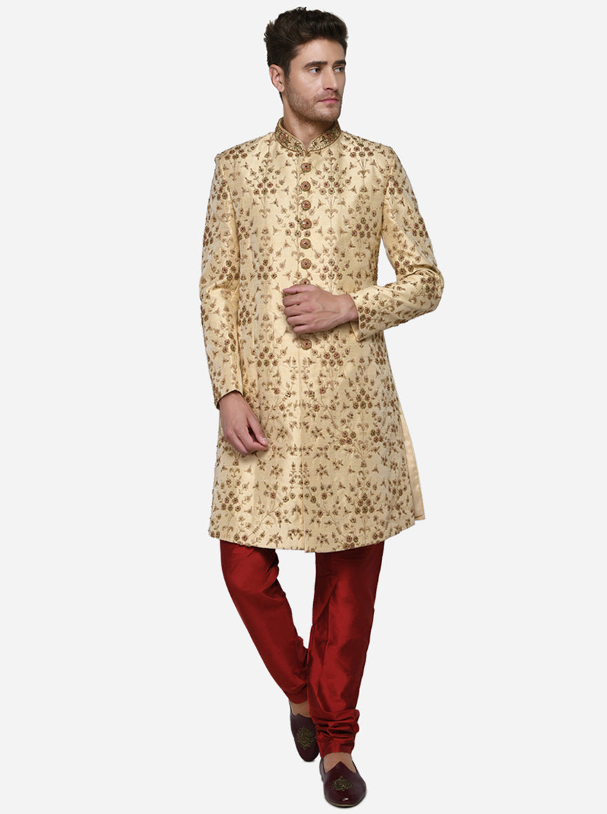 Golden Sherwani | Azania