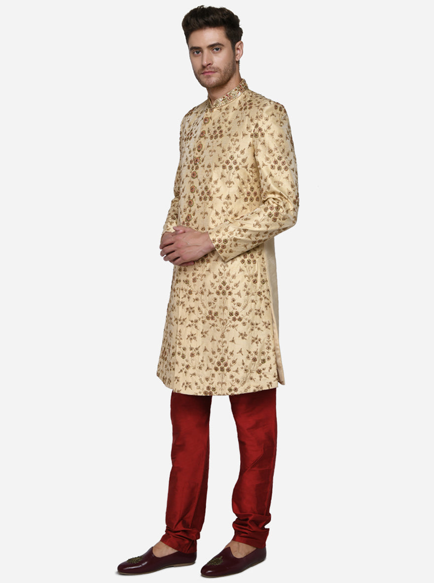 Golden Sherwani | Azania